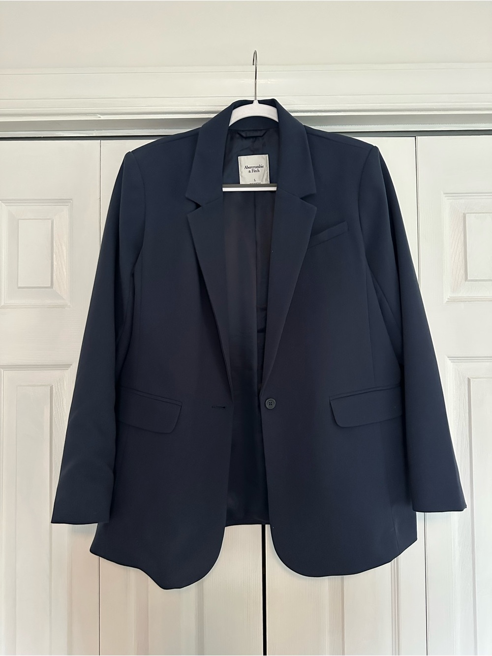 Abercrombie & Fitch Navy Single-Button Women's Blazer